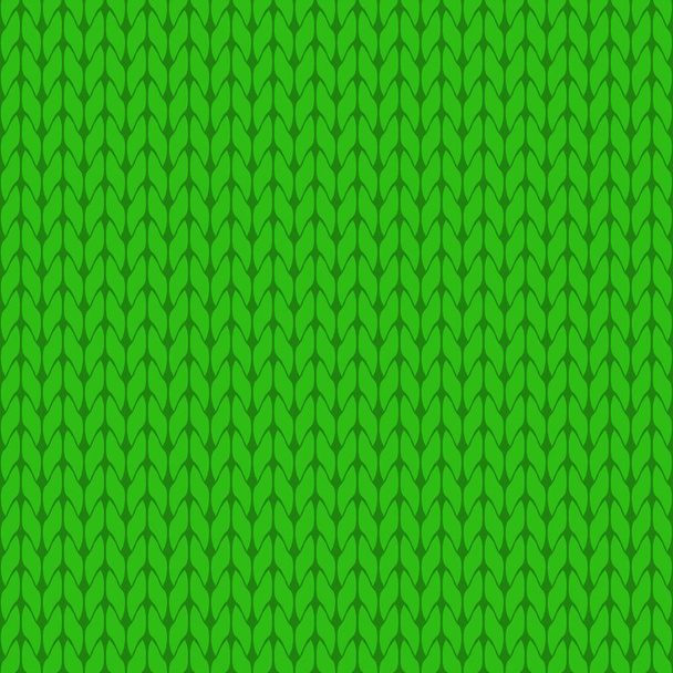 Knitted light green background pattern vector isolated - Vector, Image