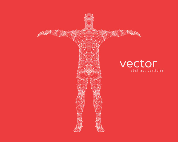 Abstract vector illustration of  man. - Vektor, obrázek