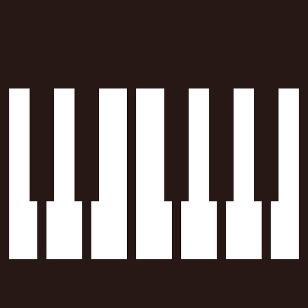 Pianokuvake - vektorikuvaus
 - Vektori, kuva