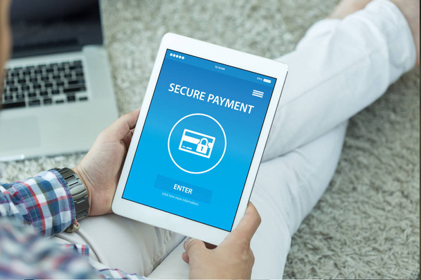 SECURE PAYMENT CONCEPT  - Foto, afbeelding