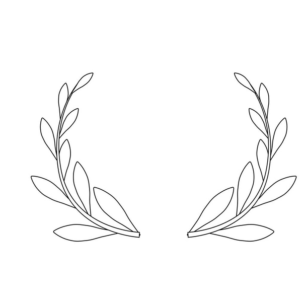 decorative wreath icon - Vector, Image