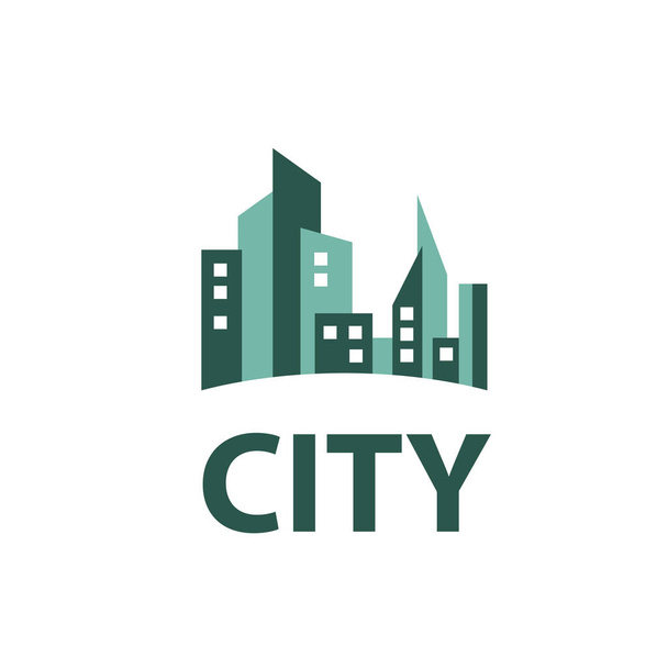 wektor logo miasta - Wektor, obraz