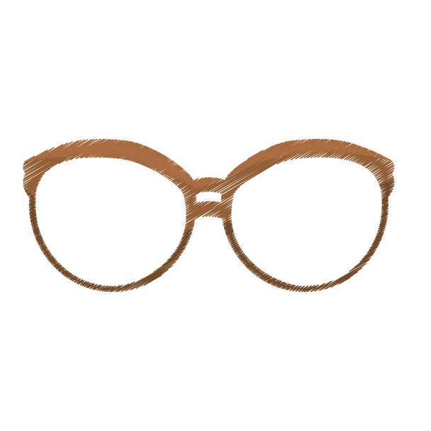 vintage glasses frame icon image - Vector, Image