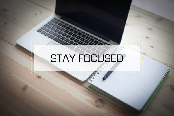 STAY FOCUSED CONCEPT - Foto, afbeelding