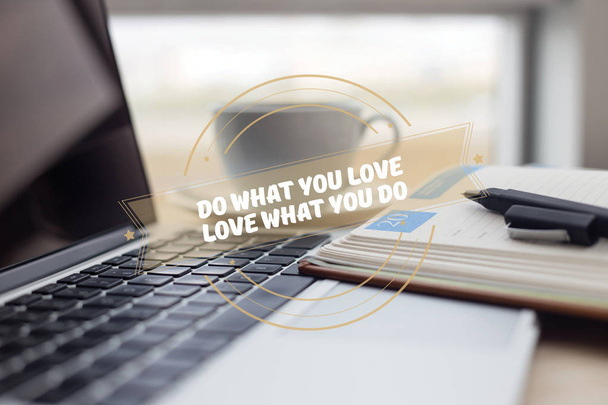do what you love text - Foto, afbeelding