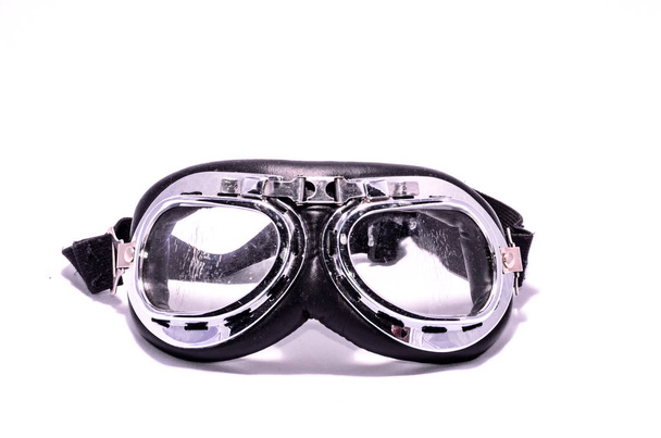 Black Retro Vintage Leathern Goggles - Photo, Image