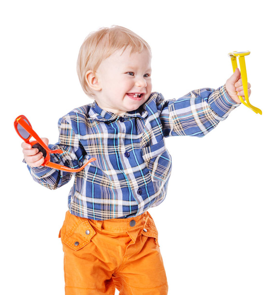 toddler boy playing  - Фото, зображення