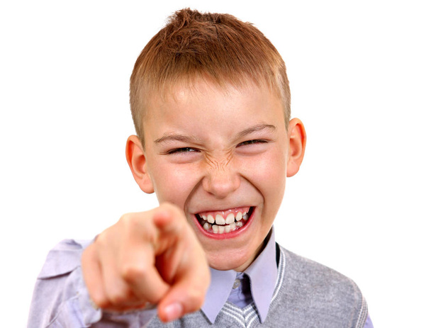 Kid Pointing at You - Photo, image