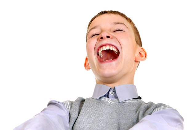 Cheerful Kid Laughing - Photo, image