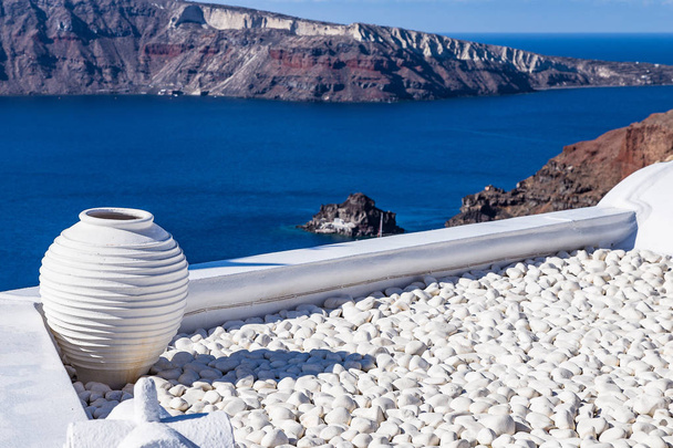 Niesamowicie romantyczny Santorini, Grecja - Zdjęcie, obraz