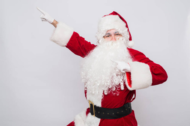 Santa Claus superhero. Christmas holiday concept - Photo, Image