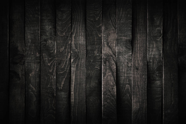 Black wood background - 写真・画像