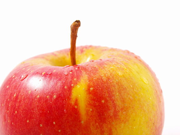 Ripe apple on a white background - Foto, Imagen