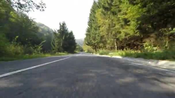 Countryside speeding car with front camera - Footage, Video