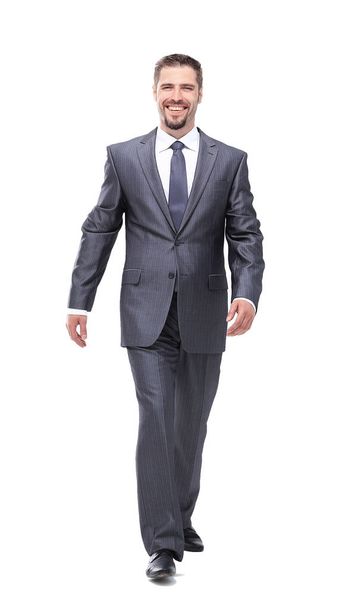 Handsome businessman on white background - Photo, Image