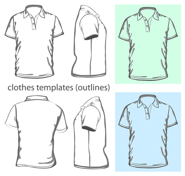 Men's polo-shirt design template - Вектор,изображение