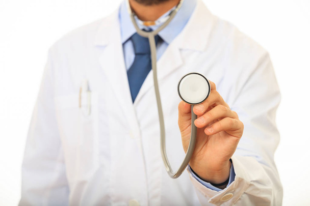 Doctor holding a stethoscope - Foto, Imagen
