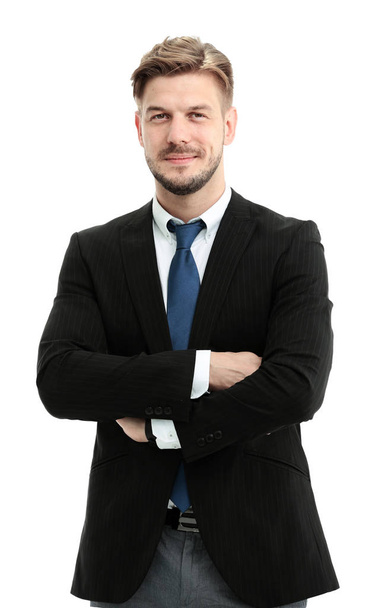 Successful business man on white background - Photo, Image