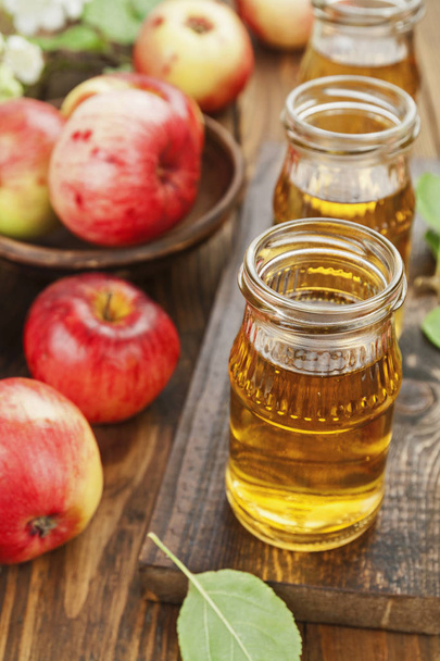 Fresh apple juice - Photo, image