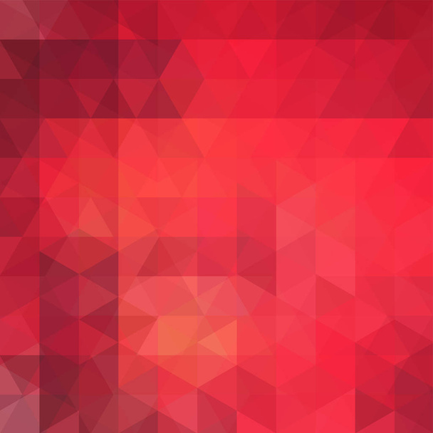 Fondo de vector abstracto con triángulos. Ilustración vectorial geométrica roja. plantilla de diseño creativo
. - Vector, Imagen