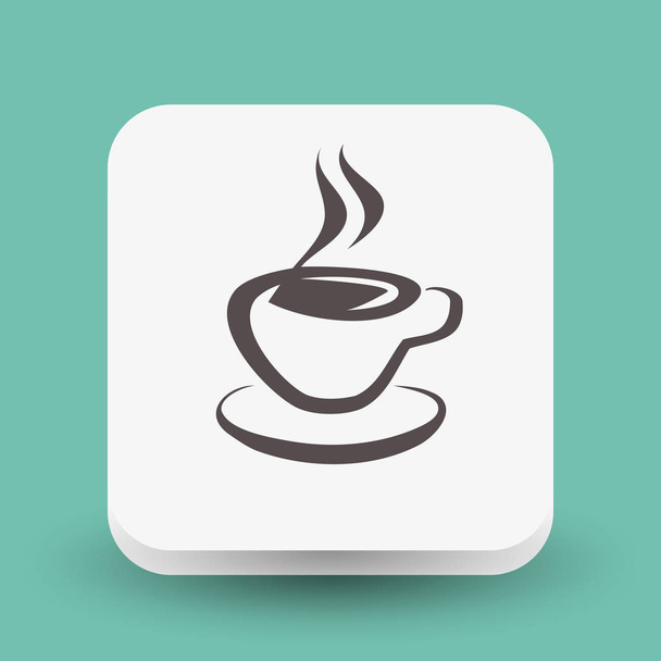 Pictograph of cup icon - Wektor, obraz