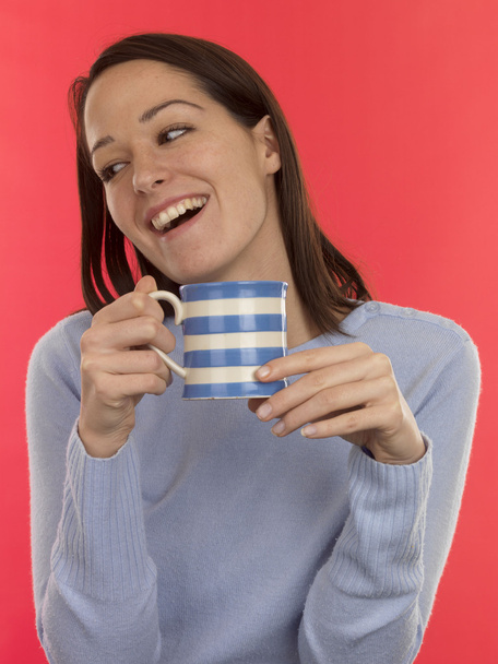 Young Woman With Hot Drink - Fotó, kép
