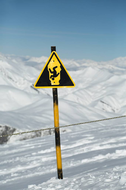 Skiing slopes from the top - Foto, Imagem