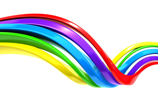 Fondo de banda de curva abstracta colorida
 - Foto, imagen