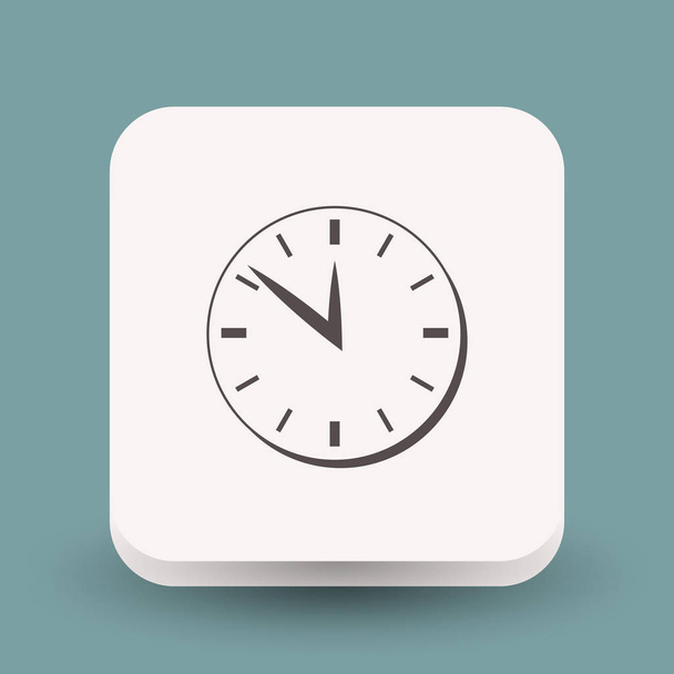 Pictograph of clock icon - Vector, Image