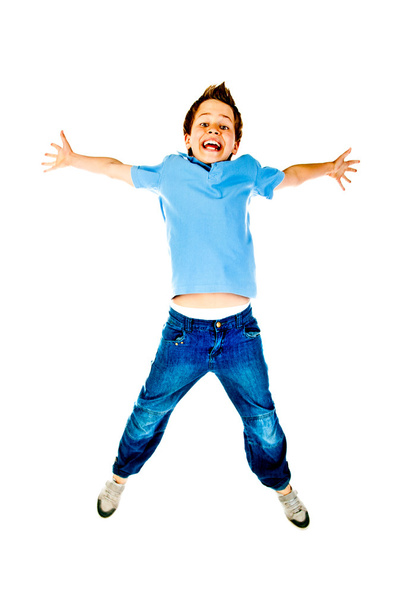 springen jongen - Foto, afbeelding