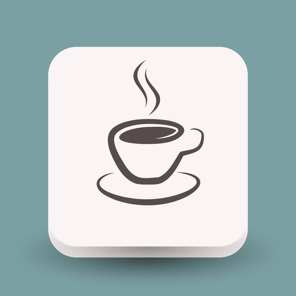 Pictograph of cup icon - Vector, Imagen