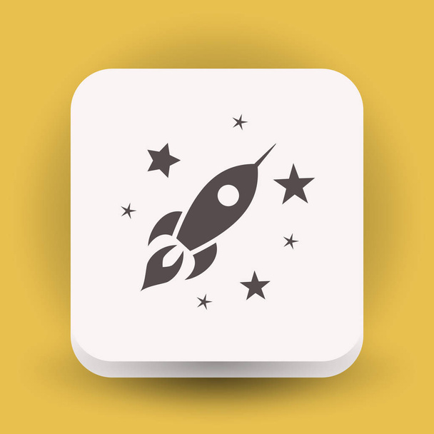 Rocket icon  for design - Vetor, Imagem