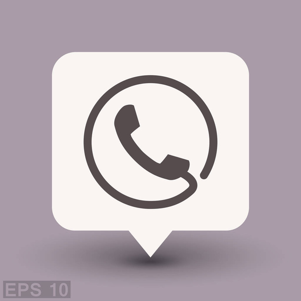 Pictograph of phone  for design - Vector, afbeelding