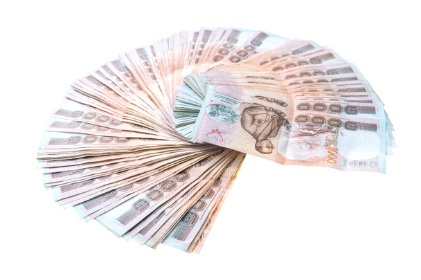 Thai bankjegy és készpénz - Fotó, kép