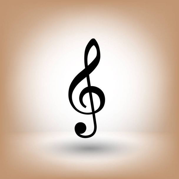 Pictograph of music key - Vecteur, image