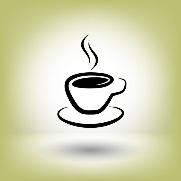 Pictograph of cup icon - Vetor, Imagem