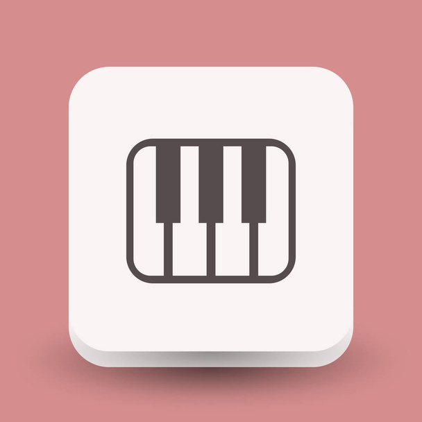 Pictograph of music keyboard concept icon - Вектор, зображення