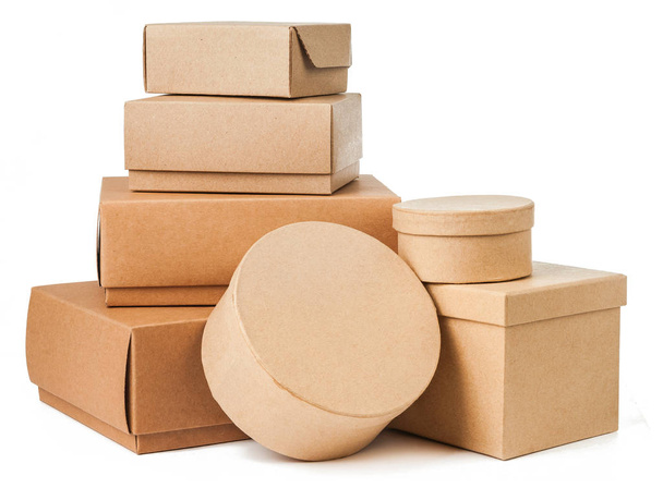 Boxes isolated background - Foto, afbeelding