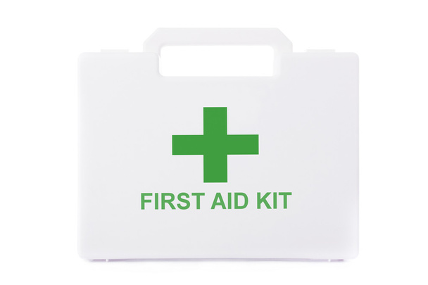 First aid kit isolated on white background - Photo, Image