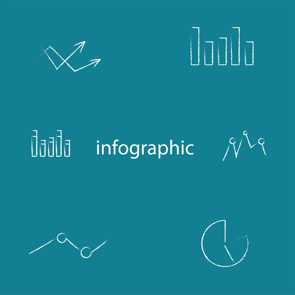 gráficos con diagramas iconos de estadísticas snd
 - Vector, Imagen