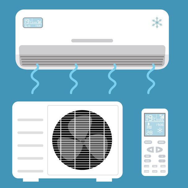 Air conditioner system - Vector, Image
