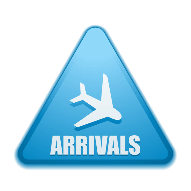 Airport Arrivals  sign - Vector, Imagen