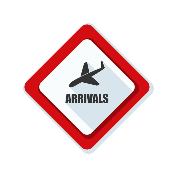 Airport Arrivals  sign - Διάνυσμα, εικόνα