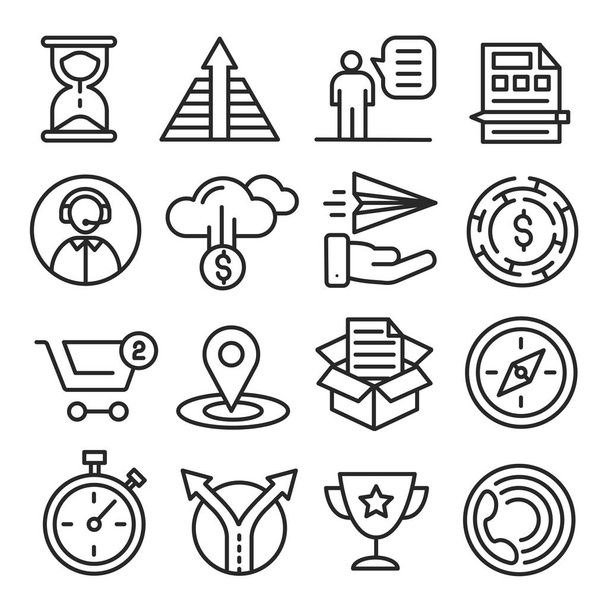 lines icons pack collection - Vector, imagen