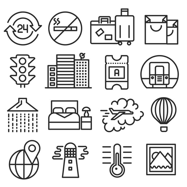 lines icons pack collection - ベクター画像