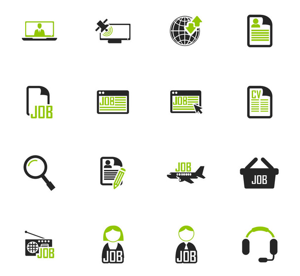 Job icons set - Vector, Image