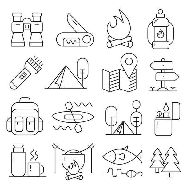 línea iconos pack colección
 - Vector, Imagen
