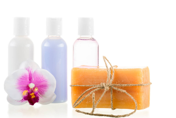 kozmetik ve sabunlar izole spa uygulamaları için - Fotoğraf, Görsel