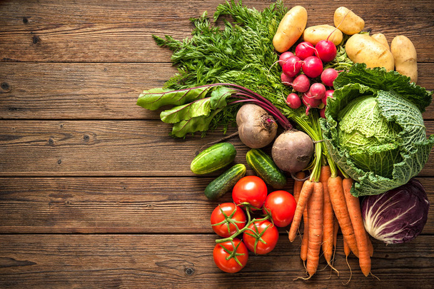 Assortment of the fresh vegetables - Foto, Imagem