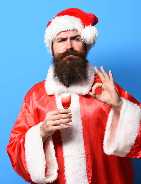 handsome bearded santa claus man - Fotografie, Obrázek